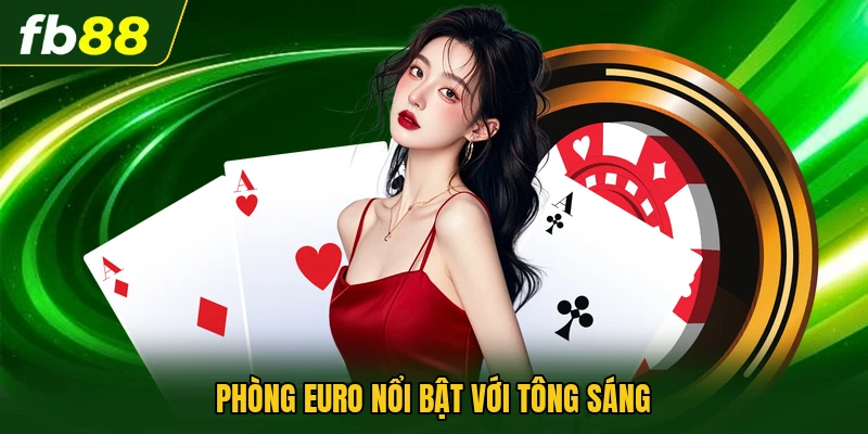 Phòng euro nổi bật với tông sáng
