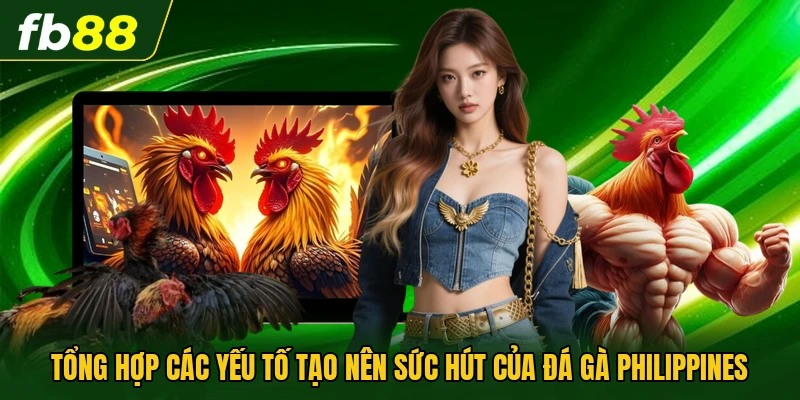 Tổng hợp các yếu tố tạo nên sức hút của đá gà Philippines